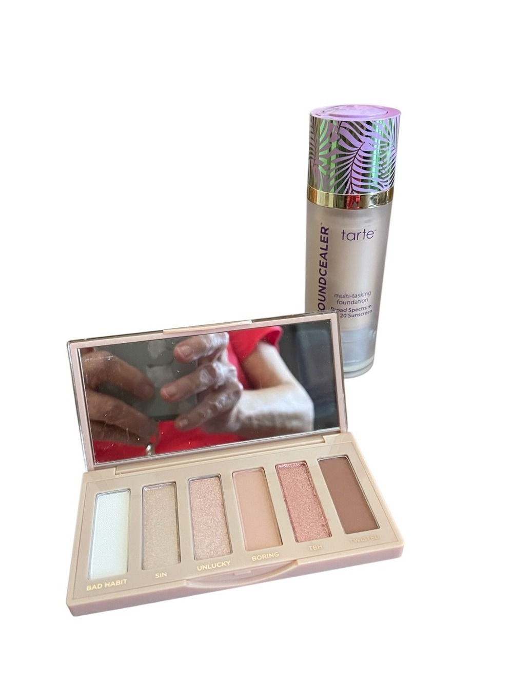 Bundle of Urban Decay Naked Sin Eyeshadow Palette & tarte Foundcealer 16N